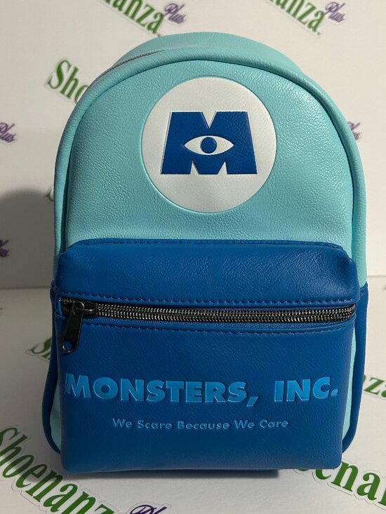 Loungefly Mini Backpack Disney Pixar Monsters Inc Company Scare We Care Blue Bag main image 4